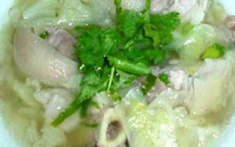 Pork Hocks and Cabbage Soup