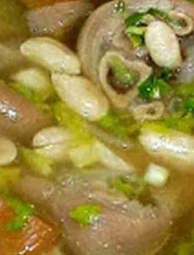 Peanut Soup with Pork Hocks