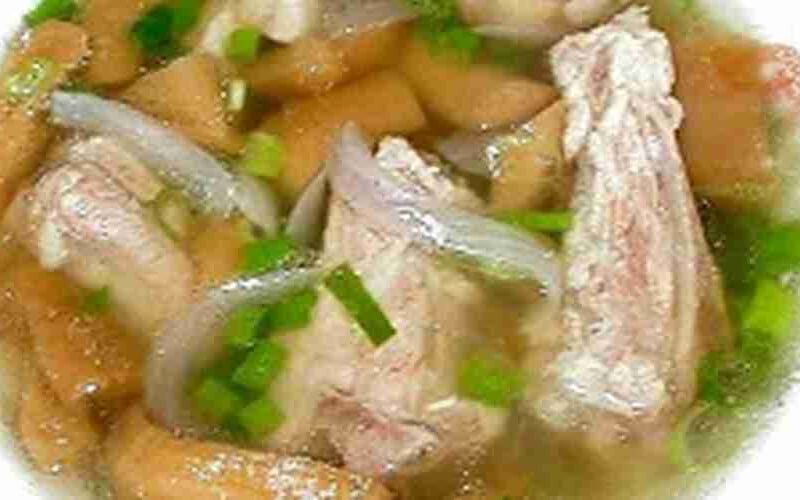 Preserved Turnip with Pork Ribs Soup