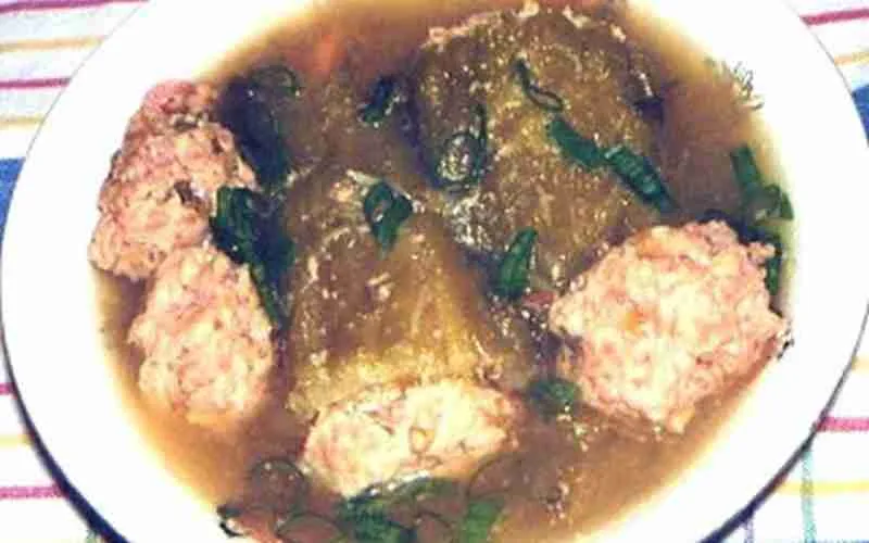 Grounded Pork Stuffed Bitter Melon Soup