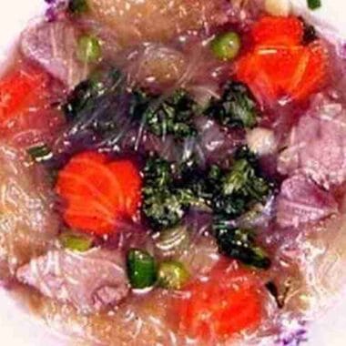 Bean Thread Noodles Soup with Pork