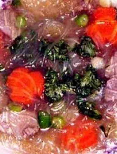 Bean Thread Noodles Soup with Pork