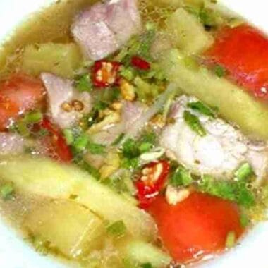 Sweet Sour Pineapple Pork Ribs Soup