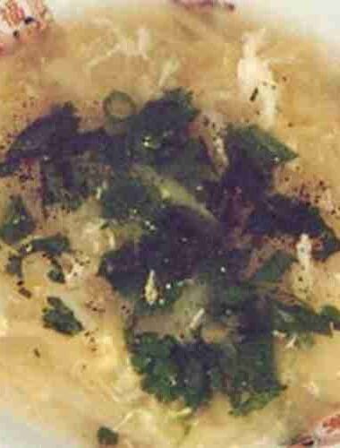 White Asparagus with Crab Meat Soup