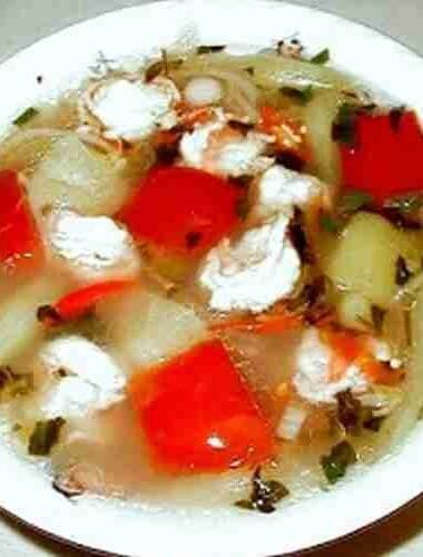 Sweet Sour and Spicy Shrimp Soup