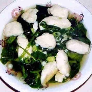 Pea Shoots and Basa Fish Soup