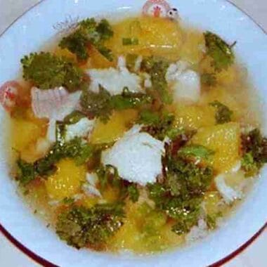 Pumpkin Soup with Fish