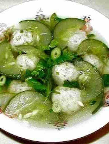 Fish ball and Cucumber Soup