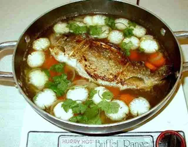 Stuffed Boneless Fish Hot Pot