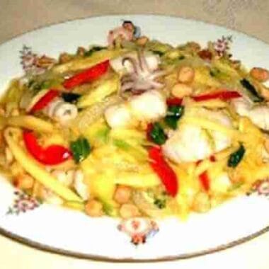 Squid and Mango Salad