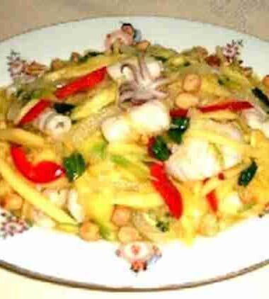 Squid and Mango Salad