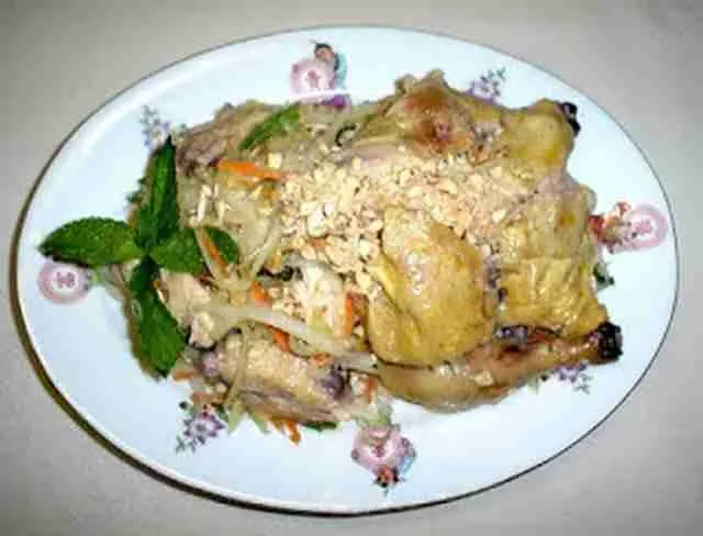 Cornish Hen with Green Papaya Salad