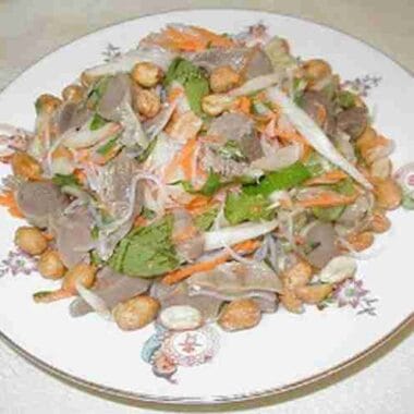 Cucumber Salad with Chicken Gizzards