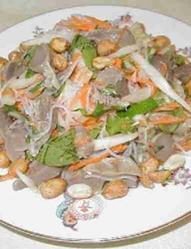 Cucumber Salad with Chicken Gizzards