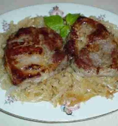 German Pork Chop and Sauerkraut