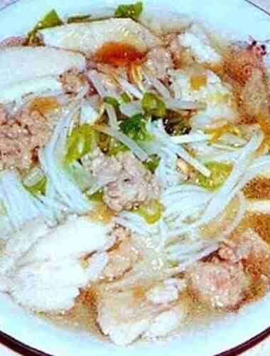 Cambodian Seafood Noodles Soup