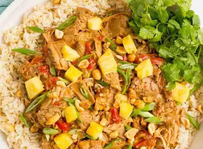 Rice with Slow Cooker Pork