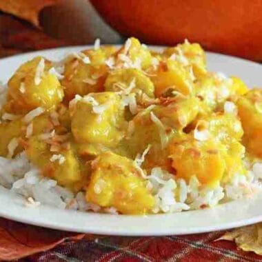 Thai Pumpkin Coconut Curry with Chicken