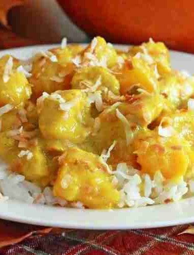 Thai Pumpkin Coconut Curry with Chicken
