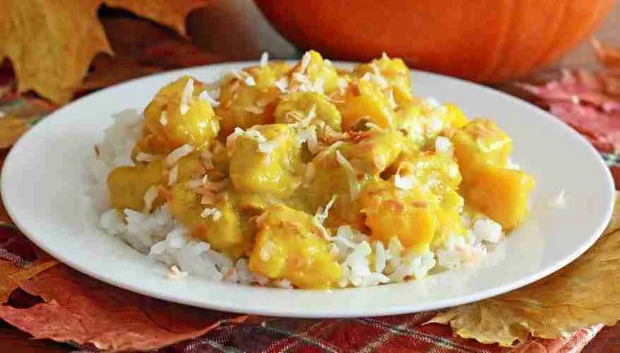Thai Pumpkin Coconut Curry with Chicken