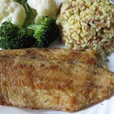 Cambodian Fried Rice with Rainbow Trout