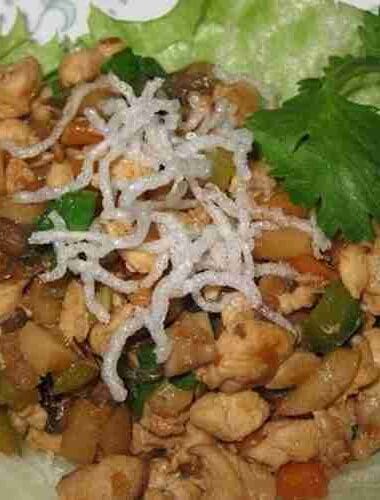 Cambodian Chicken Lettuce Wraps Recipe