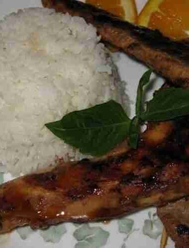 Homemade Grilled Teriyaki Chicken Rice Recipe