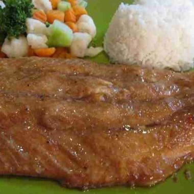 Grilled Salmon Rice Recipe