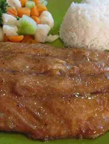 Grilled Salmon Rice Recipe