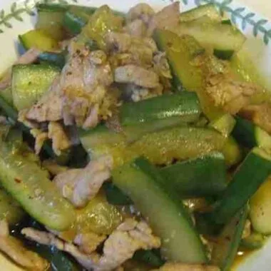 Stir Fry Cucumber with Pork