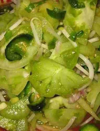 Cambodian Green Tomato Salad Recipe