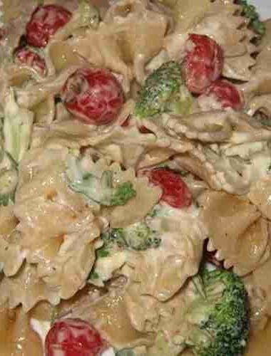 Creamy Bow Tie Pasta Salad Recipe