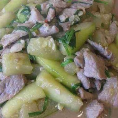 Stir fry Zucchini with Pork Recipe