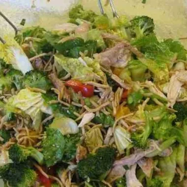 Asian Chicken Salad with Ginger Dressing