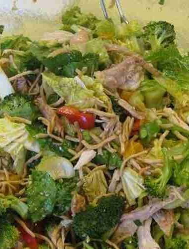 Asian Chicken Salad with Ginger Dressing