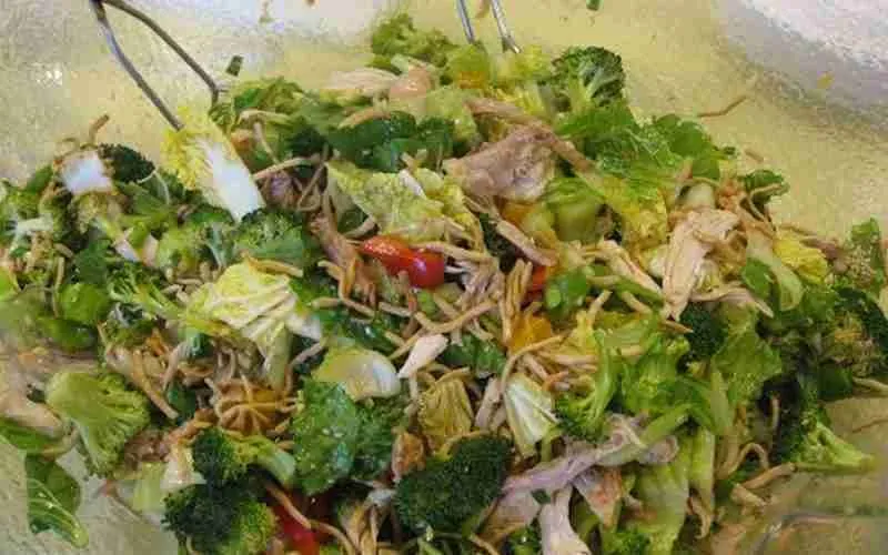 Asian Chicken Salad with Ginger Dressing