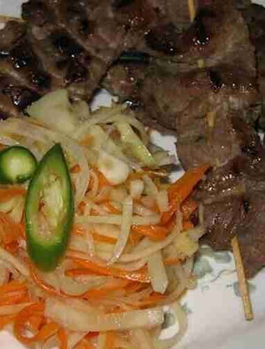 Grilled Lemongrass Beef Skewers Recipe