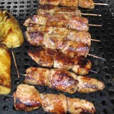 Grilled Pineapple Teriyaki Chicken with Yoshida Sauce