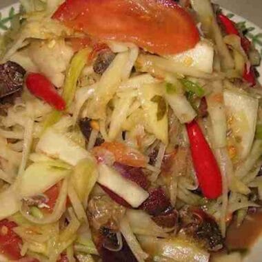 Green Papaya Salad or Khmer Bok Lahong