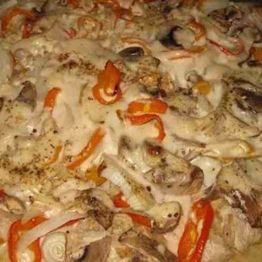 Yummy Alfredo Pizza