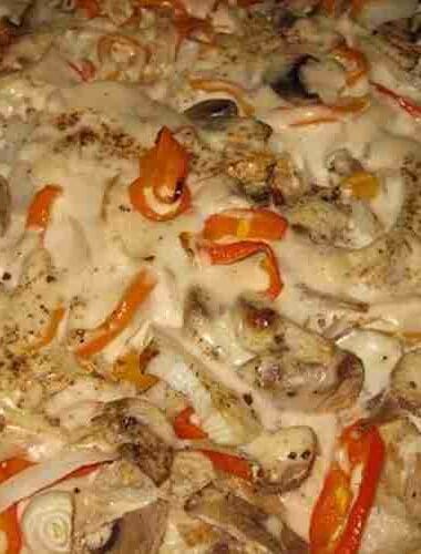 Yummy Alfredo Pizza