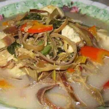 Cambodian Banana Blossom sour soup