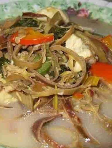 Cambodian Banana Blossom sour soup