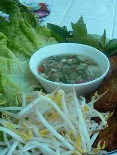 Fish Patty With Lime and Shallot Dressing