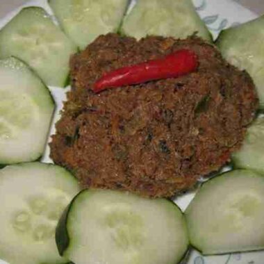 Khmer picnic food or bok Kapi