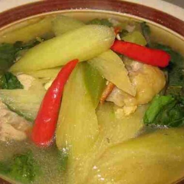 Cambodian Sour Taro Stem with Chicken