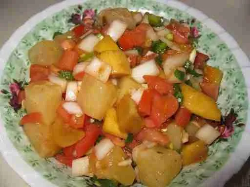 MANGO AND PINEAPPLE SALSA