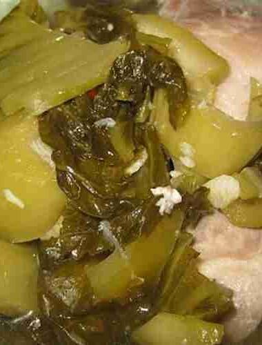 Pickle Green Mustard with Pork Soup