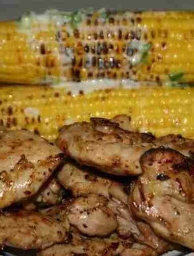 Teriyaki Chicken with Coconut Roasted Corn