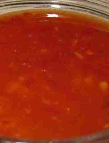 Homemade Sweet and Chili Sauce